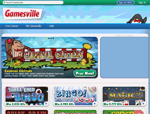 Tablet Screenshot of gamesville.com